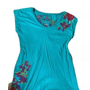 Johnny  Was blue  tunic size small like new